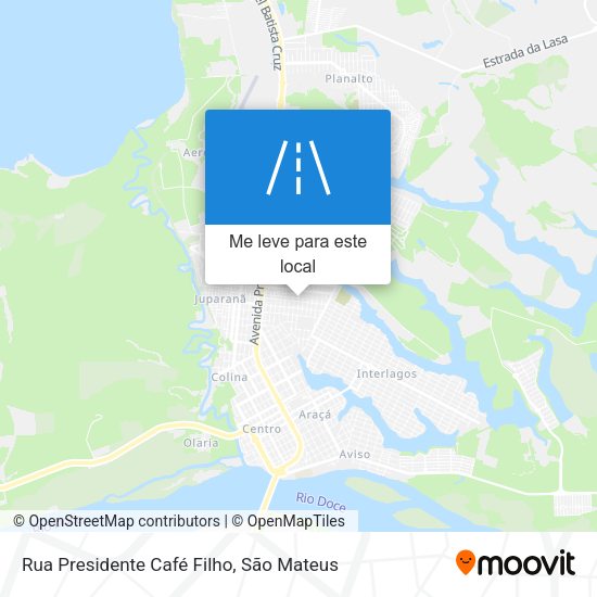 Rua Presidente Café Filho mapa