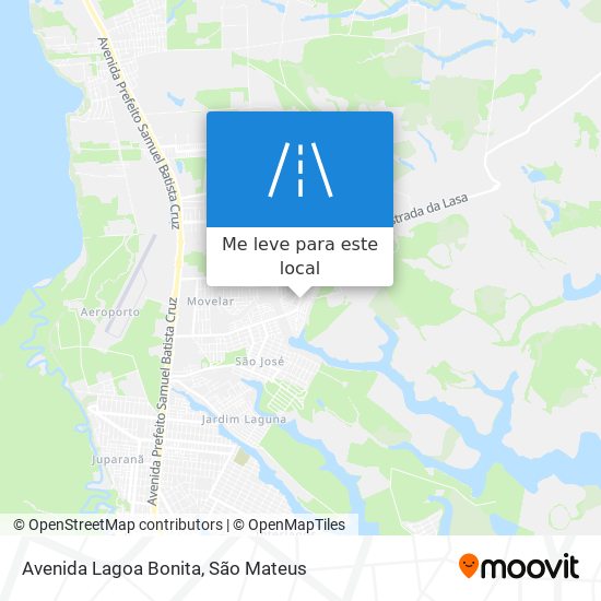 Avenida Lagoa Bonita mapa