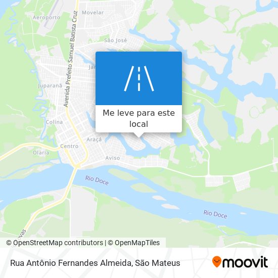 Rua Antônio Fernandes Almeida mapa