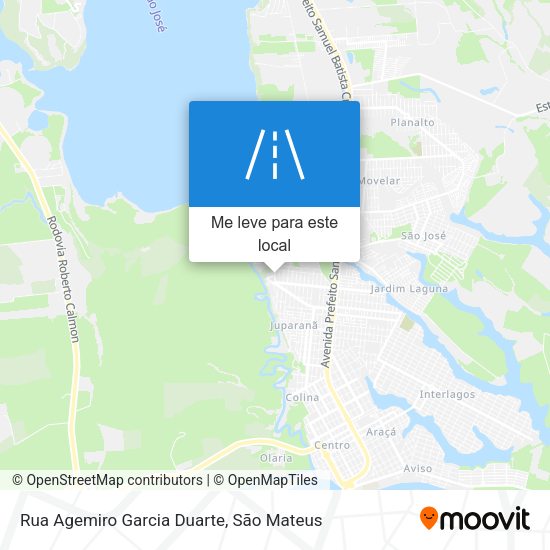 Rua Agemiro Garcia Duarte mapa
