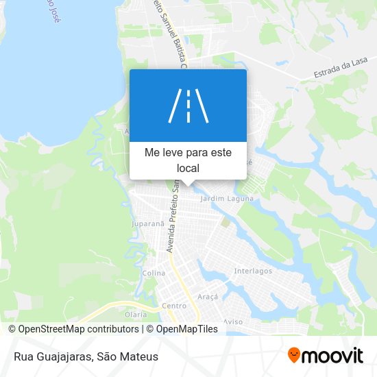 Rua Guajajaras mapa