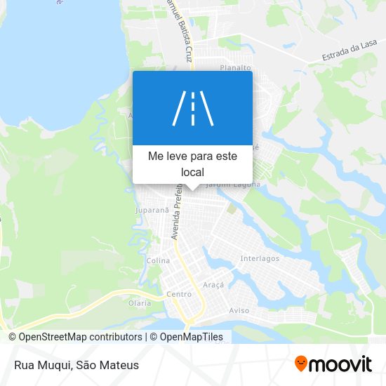 Rua Muqui mapa