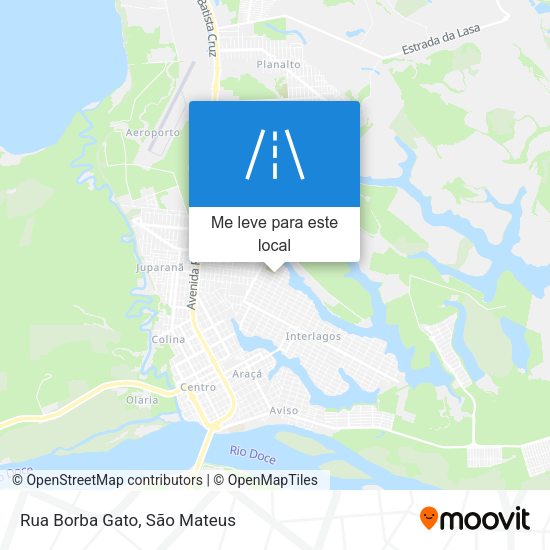Rua Borba Gato mapa
