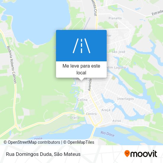 Rua Domingos Duda mapa