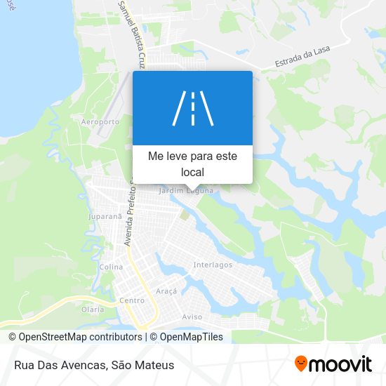 Rua Das Avencas mapa