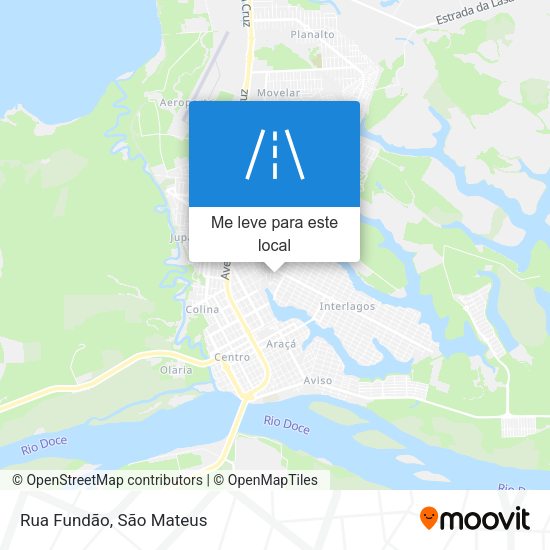 Rua Fundão mapa