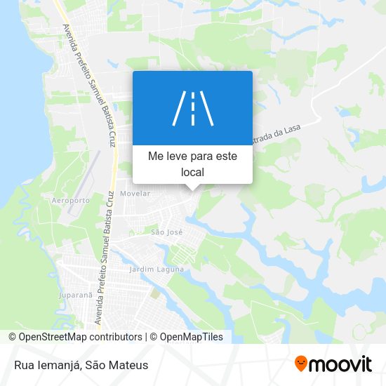 Rua Iemanjá mapa