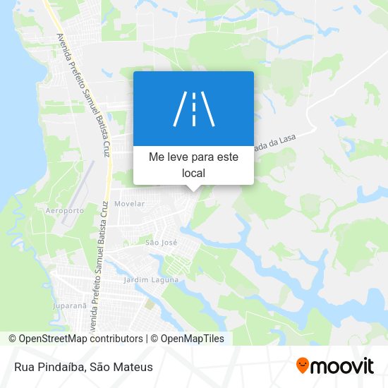 Rua Pindaíba mapa
