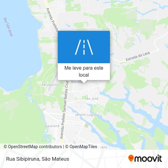 Rua Sibipiruna mapa