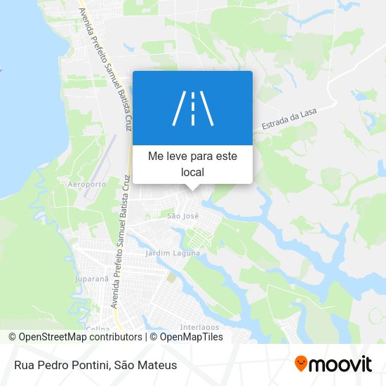 Rua Pedro Pontini mapa