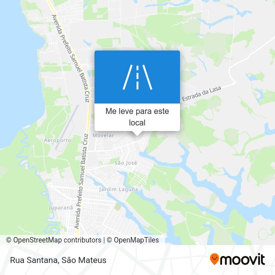 Rua Santana mapa