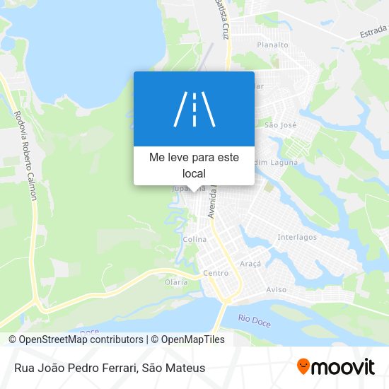 Rua João Pedro Ferrari mapa