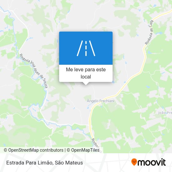 Estrada Para Limão mapa