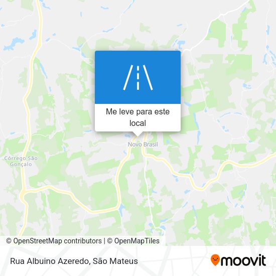 Rua Albuino Azeredo mapa