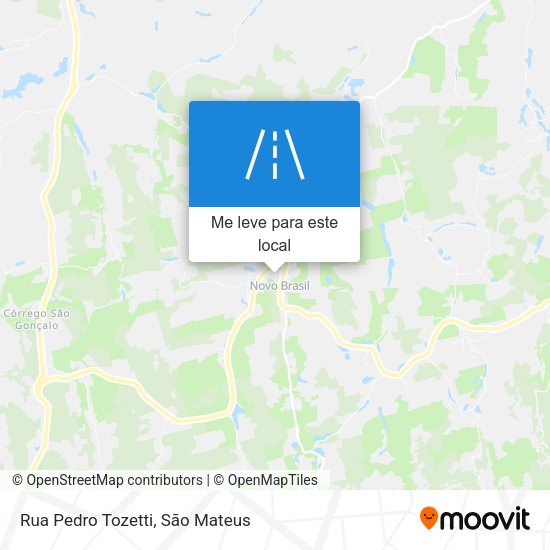 Rua Pedro Tozetti mapa