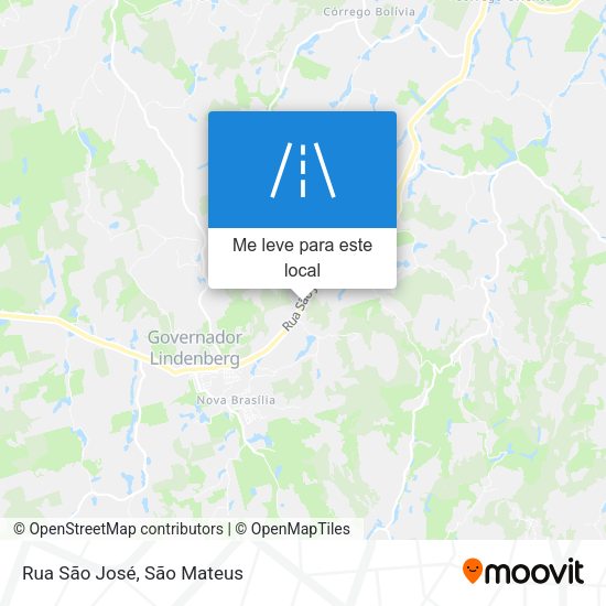 Rua São José mapa