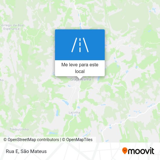 Rua E mapa