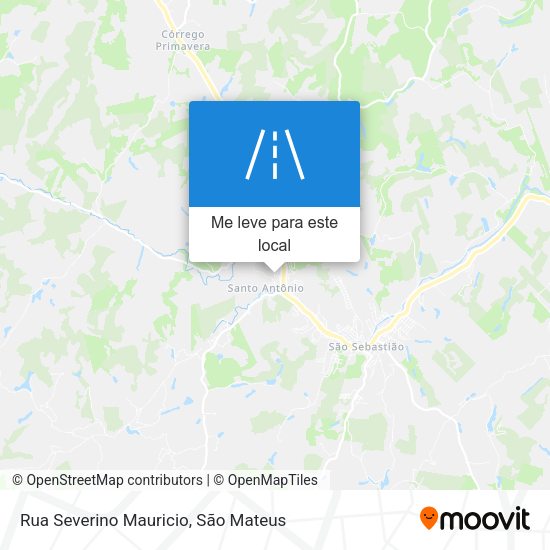 Rua Severino Mauricio mapa