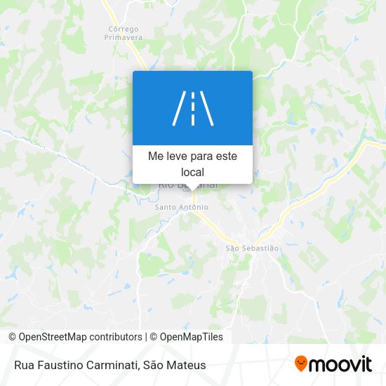 Rua Faustino Carminati mapa