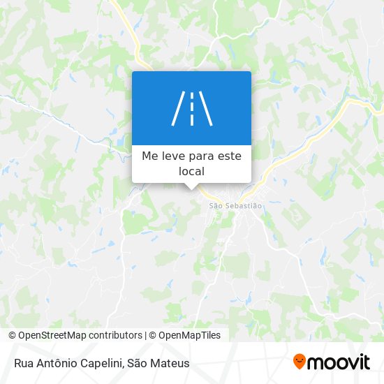 Rua Antônio Capelini mapa