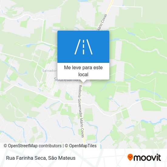 Rua Farinha Seca mapa
