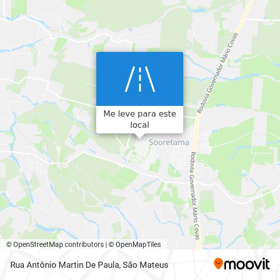 Rua Antônio Martin De Paula mapa