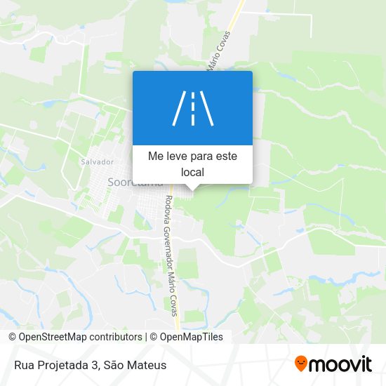 Rua Projetada 3 mapa