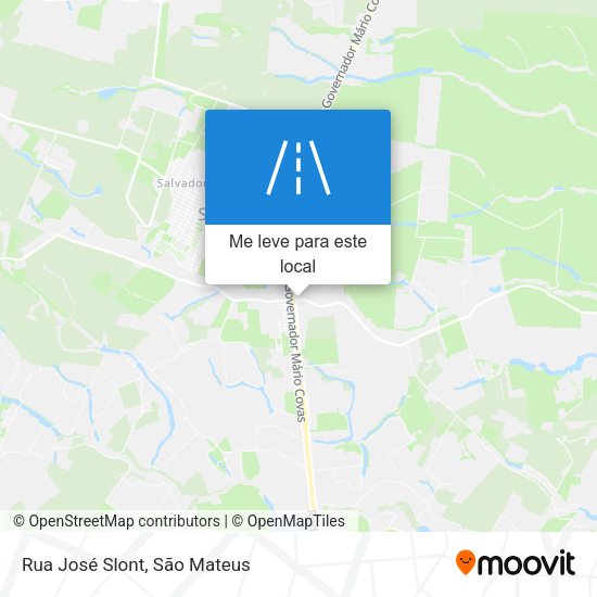 Rua José Slont mapa
