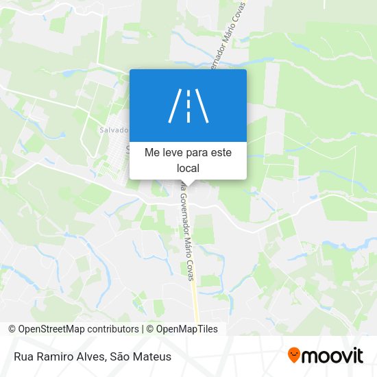 Rua Ramiro Alves mapa