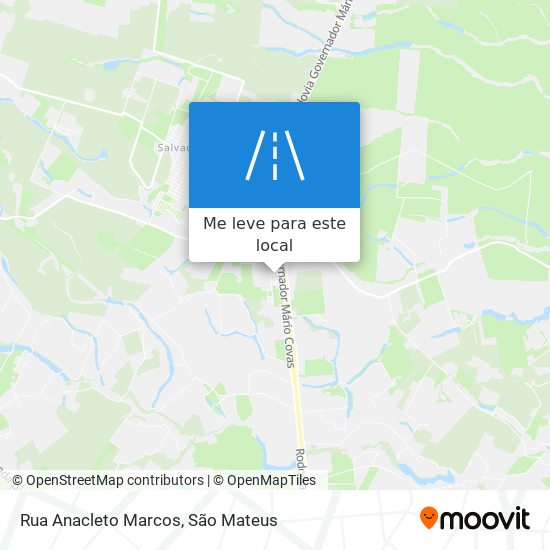 Rua Anacleto Marcos mapa