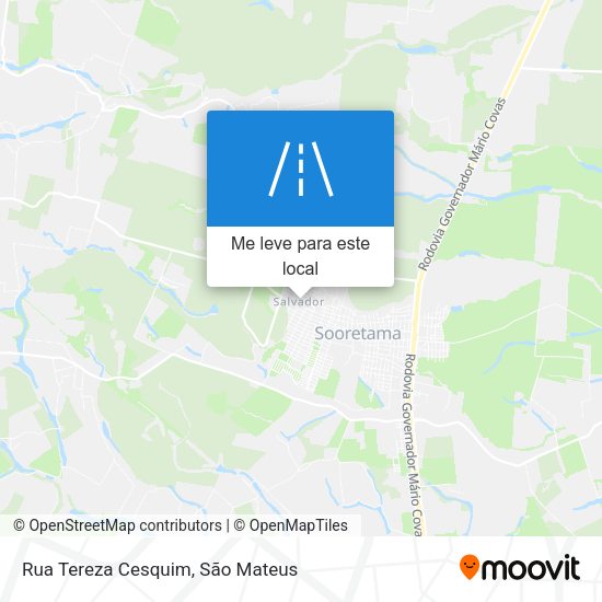 Rua Tereza Cesquim mapa