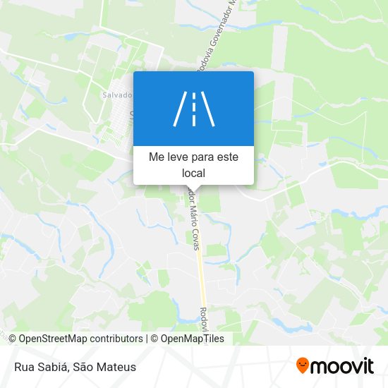 Rua Sabiá mapa