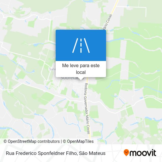 Rua Frederico Sponfeldner Filho mapa