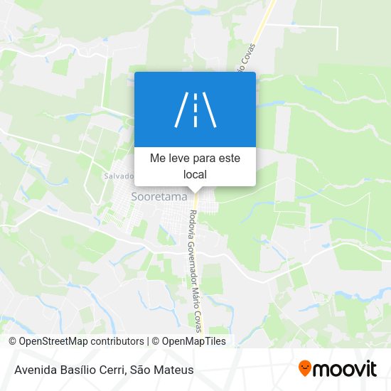 Avenida Basílio Cerri mapa