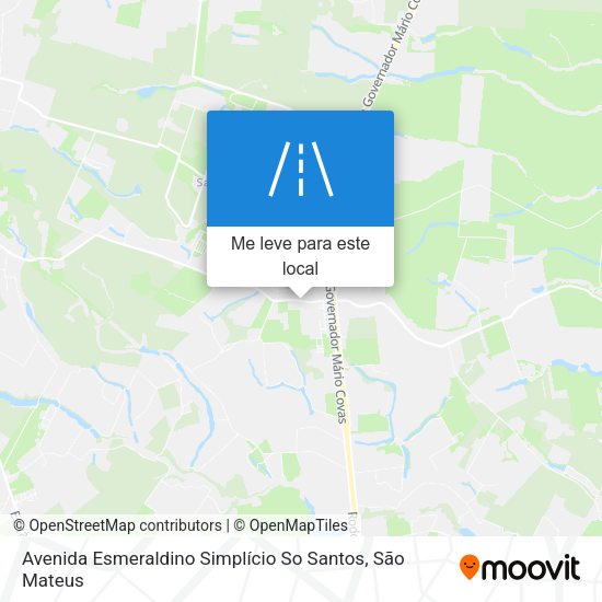 Avenida Esmeraldino Simplício So Santos mapa