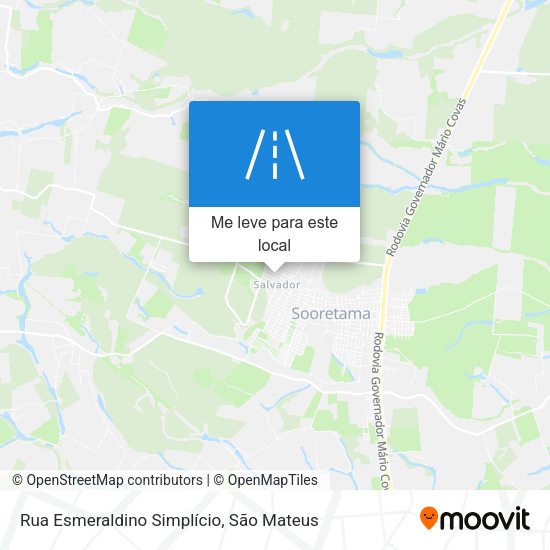 Rua Esmeraldino Simplício mapa