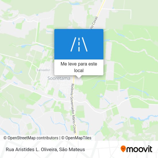 Rua Aristides L. Oliveira mapa