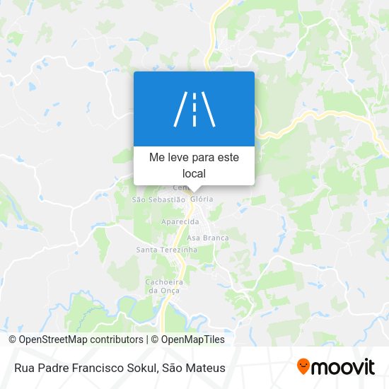 Rua Padre Francisco Sokul mapa