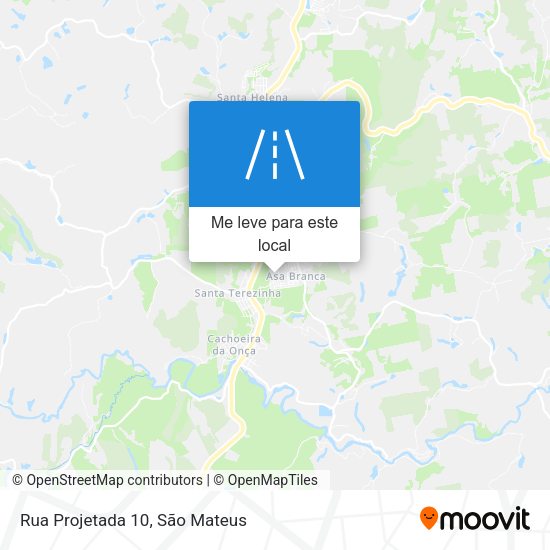 Rua Projetada 10 mapa