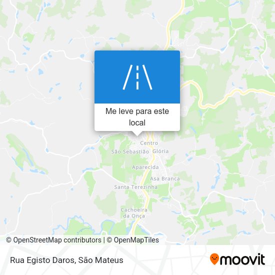 Rua Egisto Daros mapa