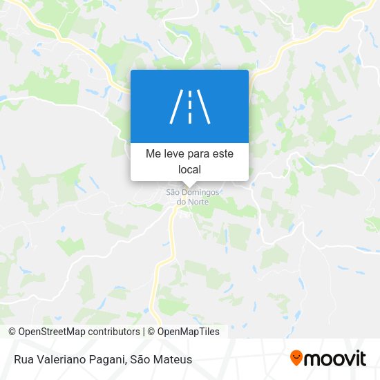 Rua Valeriano Pagani mapa