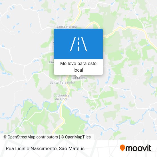 Rua Licinio Nascimento mapa