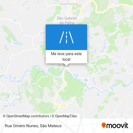 Rua Omero Nunes mapa