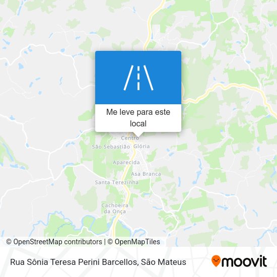 Rua Sônia Teresa Perini Barcellos mapa