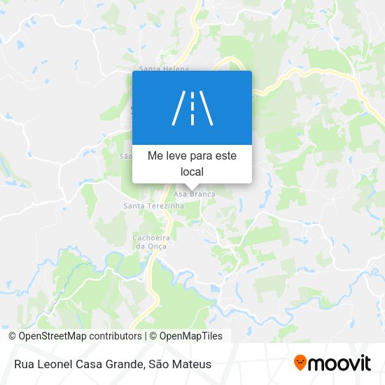 Rua Leonel Casa Grande mapa