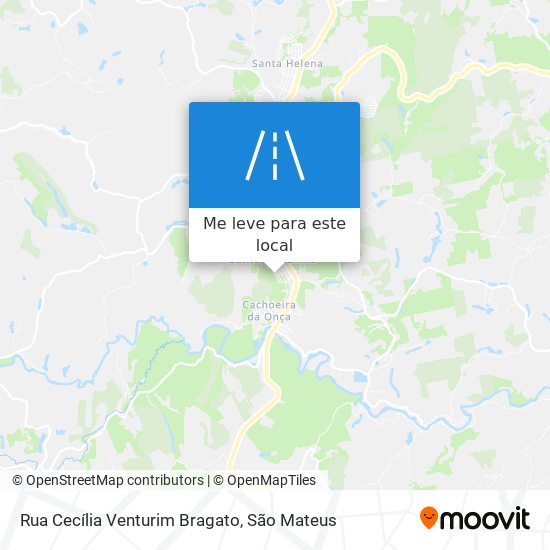 Rua Cecília Venturim Bragato mapa