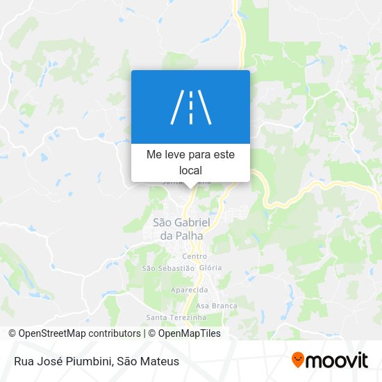 Rua José Piumbini mapa
