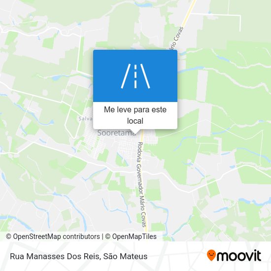 Rua Manasses Dos Reis mapa