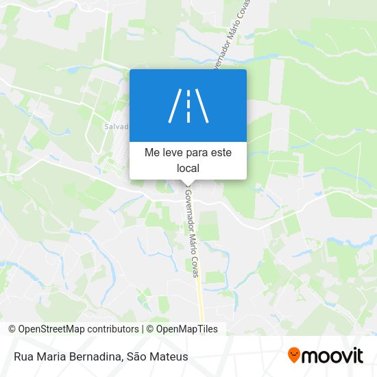 Rua Maria Bernadina mapa