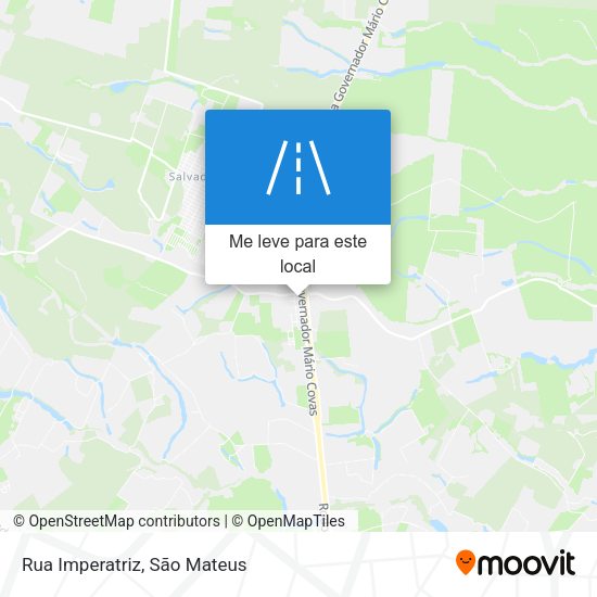 Rua Imperatriz mapa